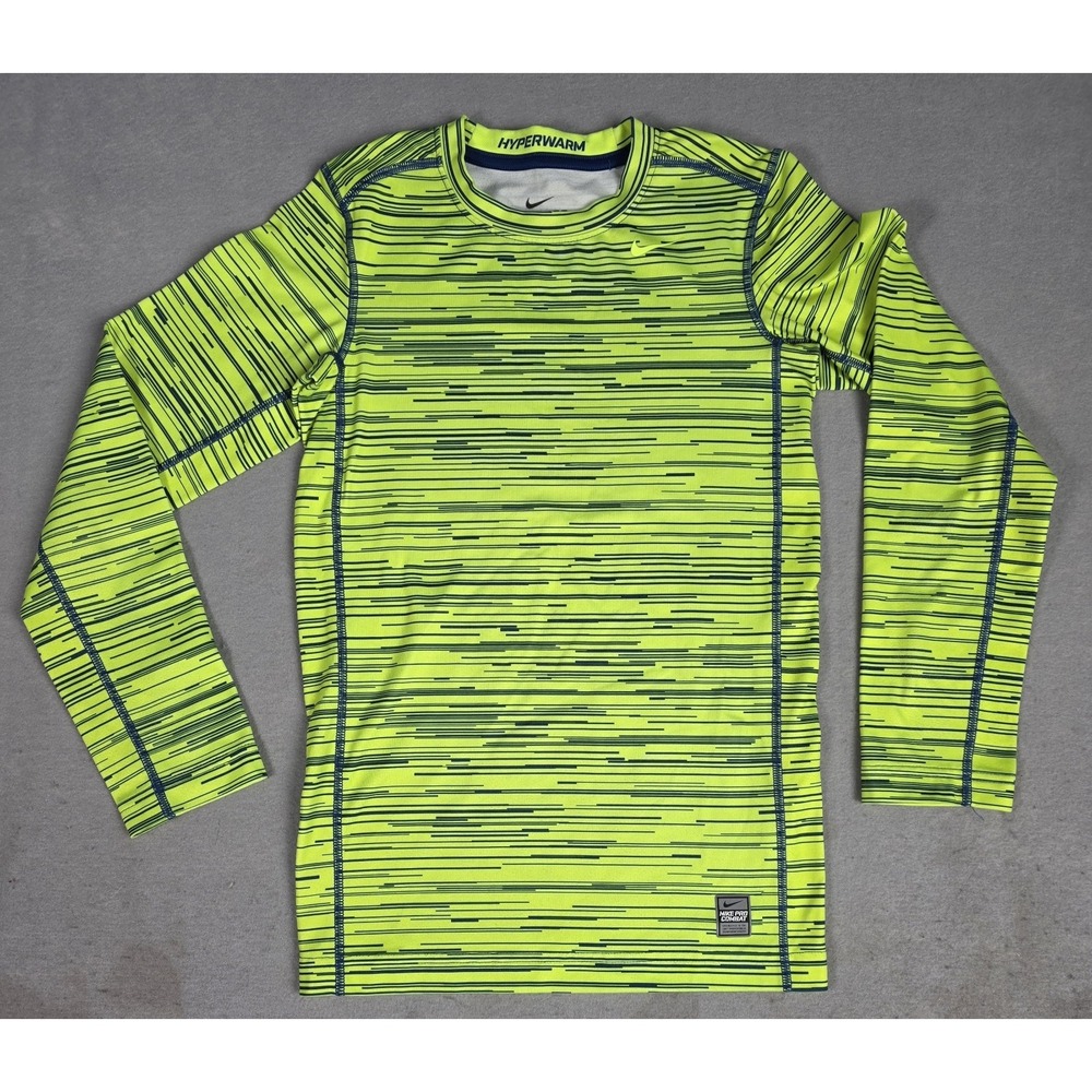 Nike Pro‎ Combat Compression Hyperwarm Youth Size Large Long Sleeve Bright